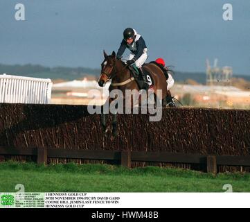 COOME HILL GEWINNT HENNESSY GOLD CUP. 30. November 1996 Stockfoto