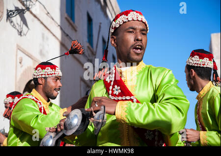 : Marokko ESSAOUIRA vom 12. bis 15. Mai 2016 fand, Die 19. Ediition des Gnaoua und World Music Festival. Mehr als 30 Konzerte in sechs Veranstaltungsort Stockfoto