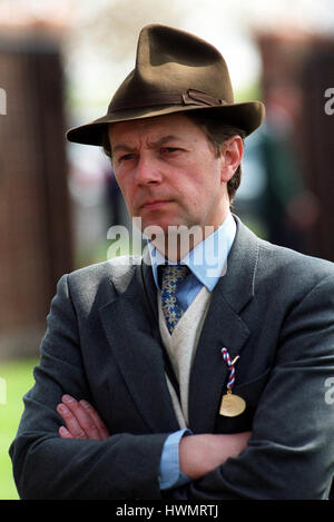CHRIS Wand Rennen PFERDETRAINER 18. April 2000 Stockfoto