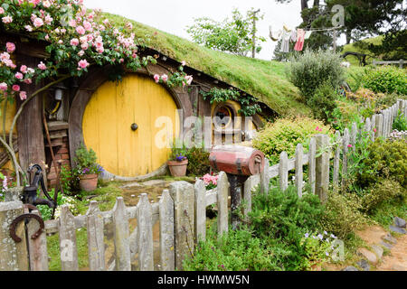 Samwise Gamgees Smial in Hobbingen, Neuseeland Stockfoto