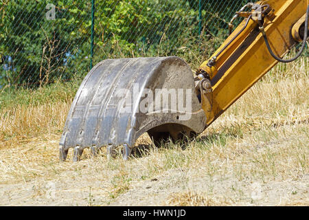 Schaufel Baggerarm Stockfoto