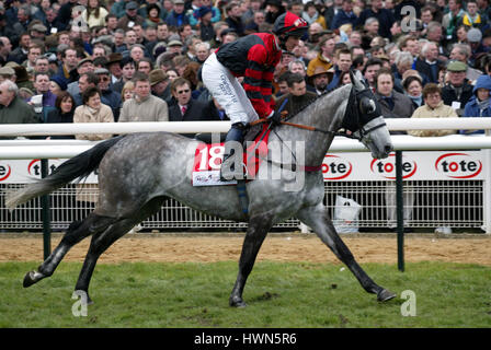 WHATS UP Jungs GERITTEN von P.FLYNN CHELTENHAM RACECOURSE CHELTENHAM 14. März 2002 Stockfoto