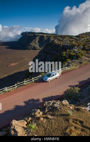 Frankreich, La Réunion, Weltkulturerbe von UNESCO, Bourg-Murat, Plaine-des-Sables Aschenebene des Vulkans Piton De La Fournaise Stockfoto