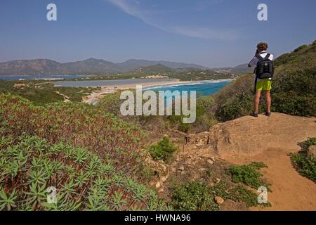 Italien, Sardinien, Park-Villasimius, Porto Giunco Stockfoto