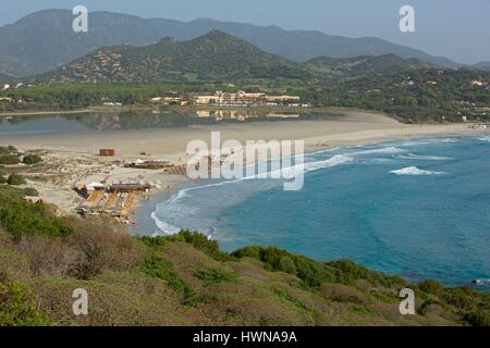 Italien, Sardinien, Park-Villasimius, Porto Giunco Stockfoto