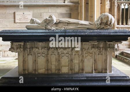 Frankreich, Allier, Souvigny, Priorat St. Peter und St. Paul, Lügen von Charles i., Herzog von Bourbon (Grab) Stockfoto