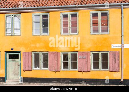 Dänemark, Seeland, Kopenhagen, Nyboder, historischen Viertel im 17. und 18. Jahrhundert gebaut, um Platz für das Personal von der dänischen Marine Stockfoto