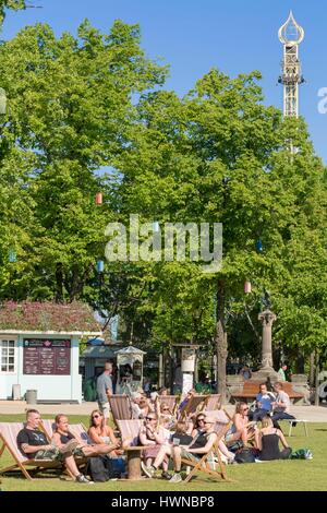 Dänemark, Zealand, Kopenhagen, Tivoli Gärten, Vergnügungspark, eröffnet im Jahre 1843 Stockfoto