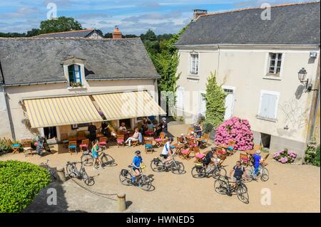 Frankreich, Maine et Loire, Loire-Tal als Weltkulturerbe der UNESCO, Behuard aufgeführt Stockfoto