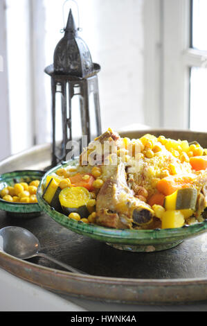 Couscous Agneau légumes Stockfoto
