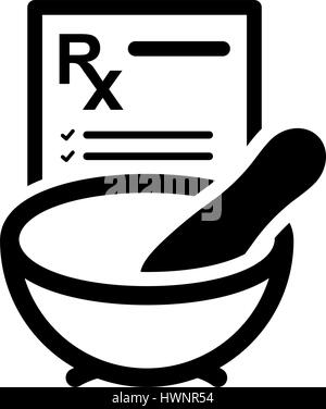 Apotheke-Medizin-Symbol. Flaches Design. Stock Vektor