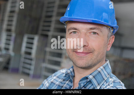 glückliche Arbeiter Stockfoto