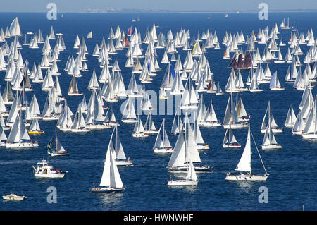 Segelboote Rennen über Golf von Triest in jährlichen Regatta Barcolana Kredit © Daiano Cristini/Sintesi/Alamy Stock Photo Stockfoto