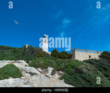 Leuchtturm von Formentor, Mallorca, Balearen, Spanien Stockfoto
