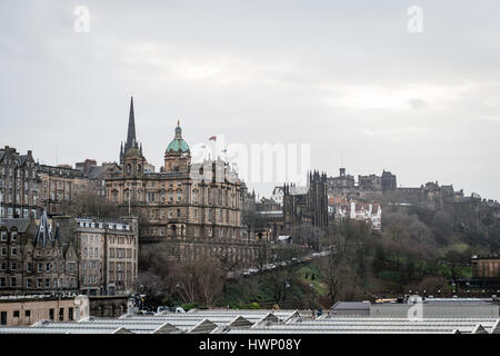 Edinburgh, Schottland - 30. Dezember 2016: Stadtbild von Edinburgh, Scotland, UK Stockfoto