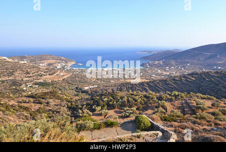 Sifnos Insellandschaft Griechenland Stockfoto