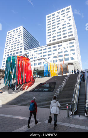 Utrecht, 15 2017: neues Utrecht Rathaus am Hauptbahnhof im Zentrum der Stadt in den Niederlanden Stockfoto