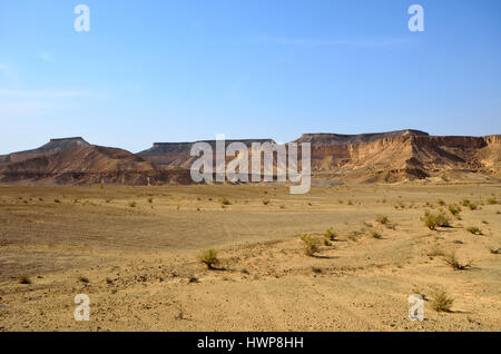 Fragment der südlichen Strecke von der Arabah(Arava), Israel. Stockfoto