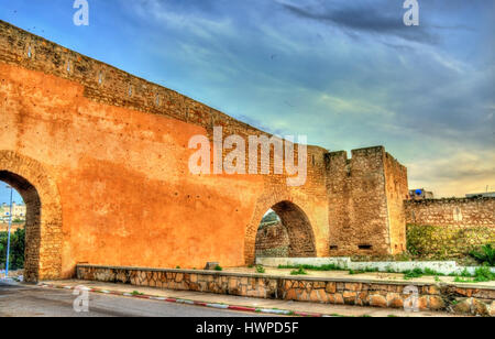 Alten Stadtmauern von Safi, Marokko Stockfoto