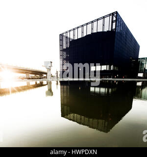 Koncerthuset (zuvor Kopenhagen Concert Hall) befindet sich in Ørestad in Kopenhagen und ist Teil der DR Byen (DR Town). Der Konzertsaal ist design Stockfoto