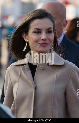 Tokio, Japan. 4. April 2017. Königin Letizia Ankunft Hanea Flughafen anlässlich ihrer offiziellen Besuch nach Japan in Tokio auf Dienstag, 4. April 2017. Spanischen Könige kamen in Japan für einen dreitägigen Besuch. Bildnachweis: Gtres Información Más lokalen auf line,S.L./Alamy Live News Stockfoto