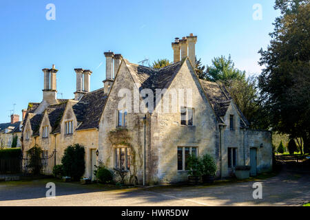 Ferienhäuser in Cirencester Stockfoto