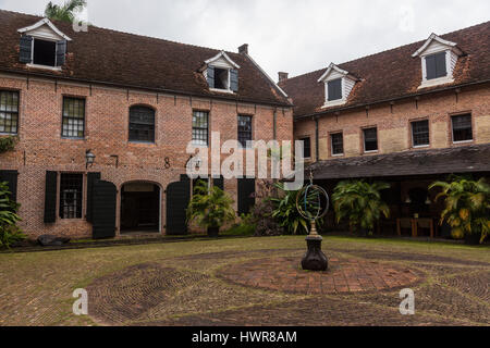 Fort Zeelandia entstand von den Holländern am Fluss Paramaribo, Paramaribo, Suriname, die Stadt von englischen und französischen Invasoren zu schützen.  Als ein Stockfoto