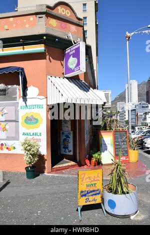 Cafe, Bo Kaap, Kapstadt, Südafrika Stockfoto