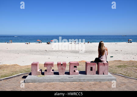 Street-Art, Camps Bay in der Nähe von Cape Town, Südafrika Stockfoto