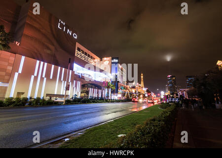 Die Linq-Hotel und Casino in der Nacht - Las Vegas, Nevada, USA Stockfoto