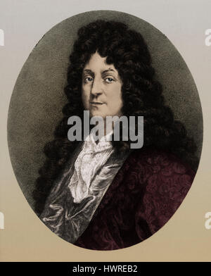 Jean Racine, Portrait. Französischer Dramatiker und Dramaturg, 22. Dezember 1639 - 21. April 1699 Stockfoto