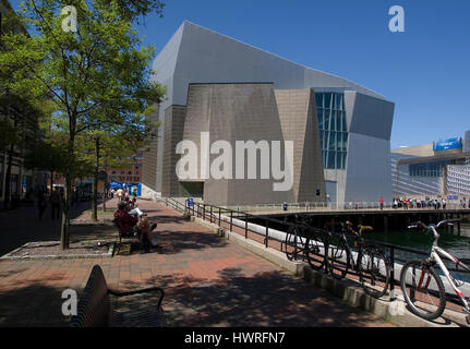 Boston-IMAX-Kino an der Aquarium, Boston, Massachusetts Stockfoto