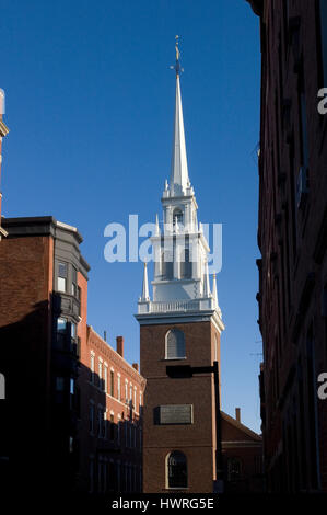 Old North Church im Bostoner North End Stockfoto