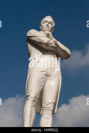 Singapur, Sir Thomas Stamford Raffles Statue, 1887 Stockfoto