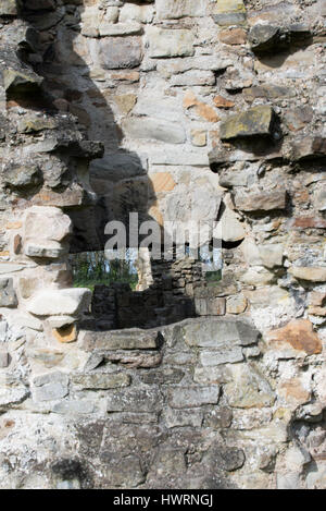 Basingwerk Abbey historischen Ruinen in Greenfield, in der Nähe von Holywell Nord-Wales. Stockfoto