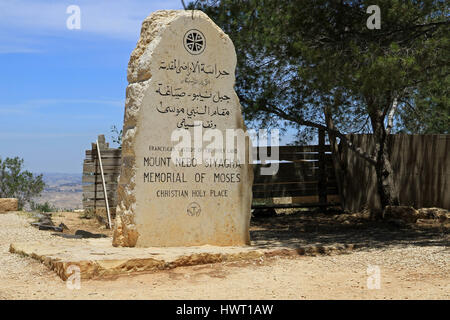 Denkmal von Moses, Mount Nebo, Jordanien Stockfoto