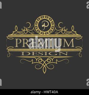 Luxus Schmuck floral Design-Logo. Stock Vektor