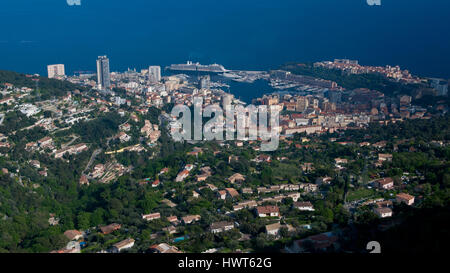 Die Gebäude im Zentrum von Montecarlo, im Fürstentum Monaco Stockfoto