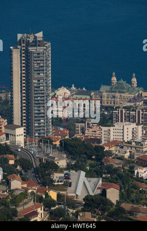 Die Gebäude im Zentrum von Montecarlo, im Fürstentum Monaco Stockfoto