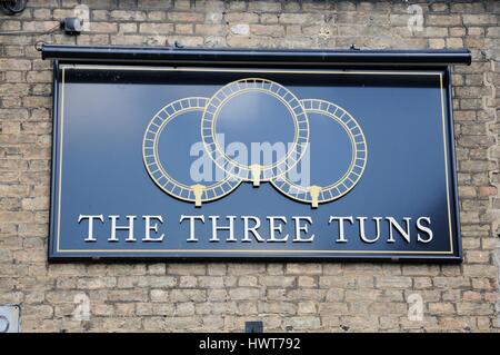 Die drei Tuns, Huntingdon, Cambridgeshire Stockfoto