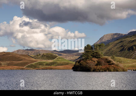Cregennan Seen bei Cadair Idris nahe Ortszentrum in Snowdonia in Nord-Wales Stockfoto