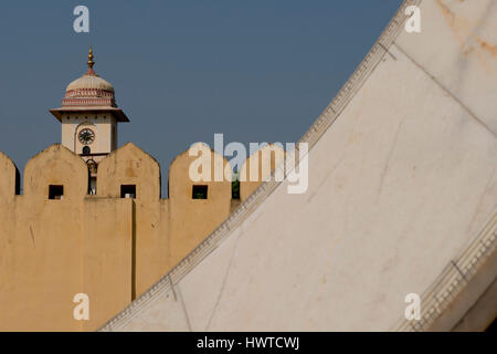 Die berühmten Jantar Mantar, astronomische Observatorium in Jaipur. UNESCO Welterbe-Aufstellungsort Stockfoto