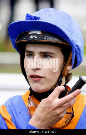 NICKY MACKAY JOCKEY KNAVESMIRE YORK RACECORSE ENGLAND 17. Mai 2007 Stockfoto