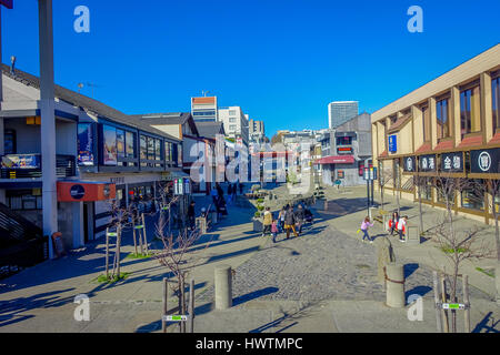 San Francisco, Kalifornien - 11. Februar 2017: Schöne Aussicht auf japanischen Nachbarschaft in der volkstümliche und kulturelle Innenstadt. Stockfoto