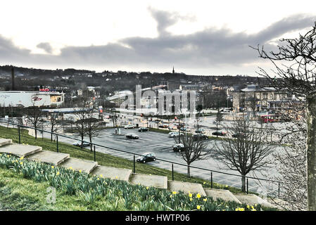 Stadt-Zentrum-Retail-Bereich, Burnley, Lancashire, UK Stockfoto