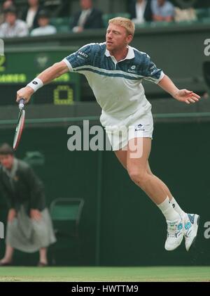 BORIS BECKER WIMBLEDON 10. Juli 1995 Stockfoto