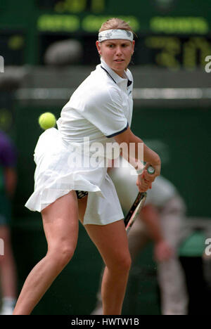 ANKE HUBER WIMBLEDON 5. Juli 1995 Stockfoto