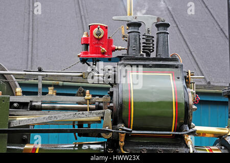 Teil der Walze Dampfmaschine in Blists Hll viktorianischen Stadt. Coalbrookdale Stockfoto