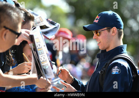 Albert Park, Melbourne, Australien. 23. März 2017. Daniil Kvyat (RUS) #26 aus der Scuderia Toro Rosso-Team bei der 2017 Australian Formula One Grand Prix im Albert Park in Melbourne, Australien. Bildnachweis: Cal Sport Media/Alamy Live-Nachrichten Stockfoto