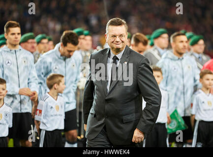 Dortmund, Deutschland. 22. März 2017.  Reinhard GRINDEL, DFB-Präsident der deutschen Fußball-Bundes Freundschaftsspiel und Abschied Spiel für Lukas Podolski Deutschland - ENGLAND 1: 0 in Dortmund, 22. März 2017 Credit: Peter Schatz/Alamy Live News Stockfoto